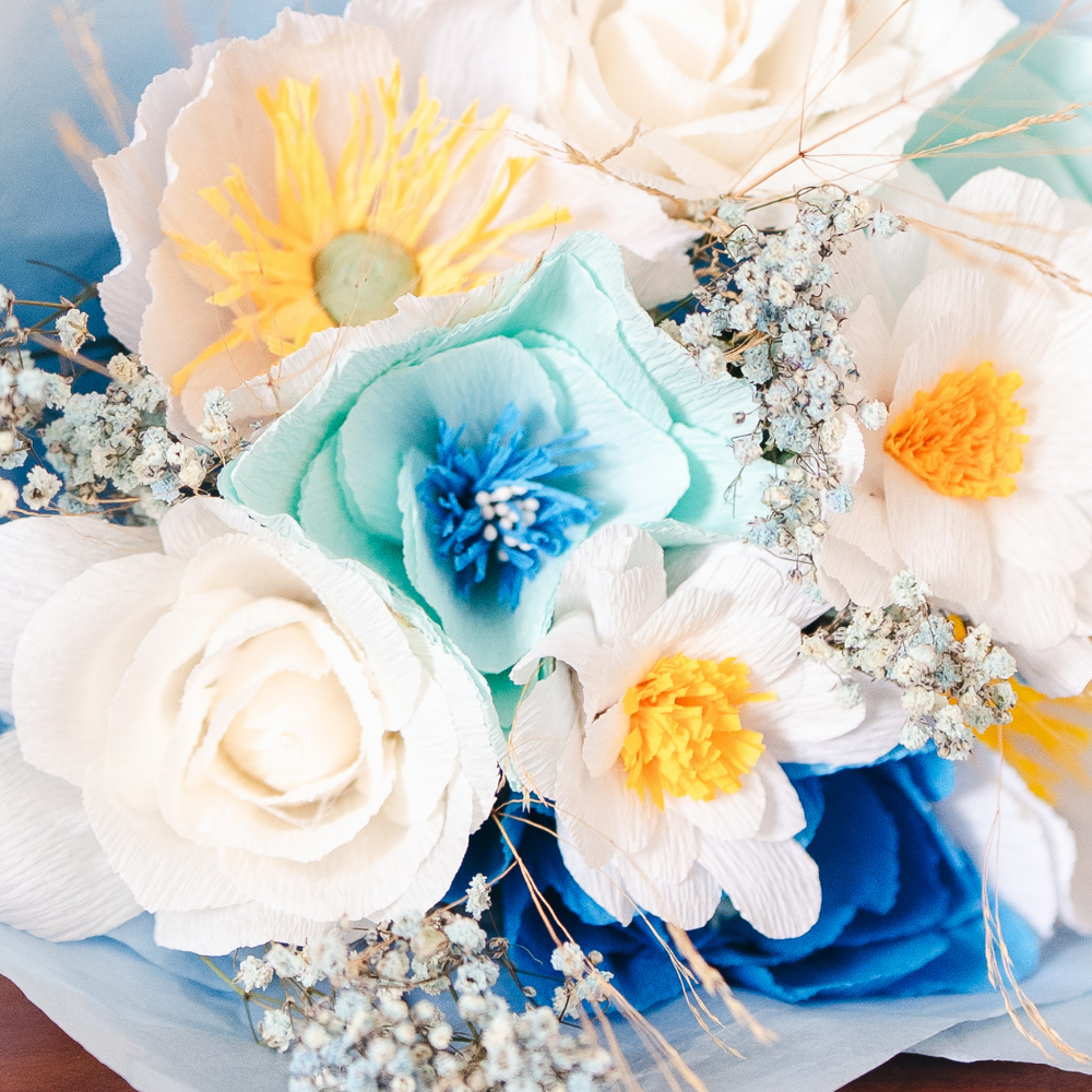 Bouquet composition - Rêve bleu