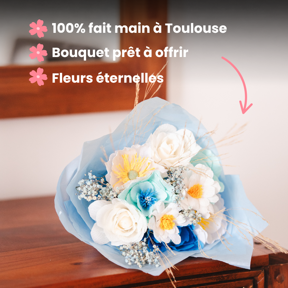 Bouquet composition - Rêve bleu