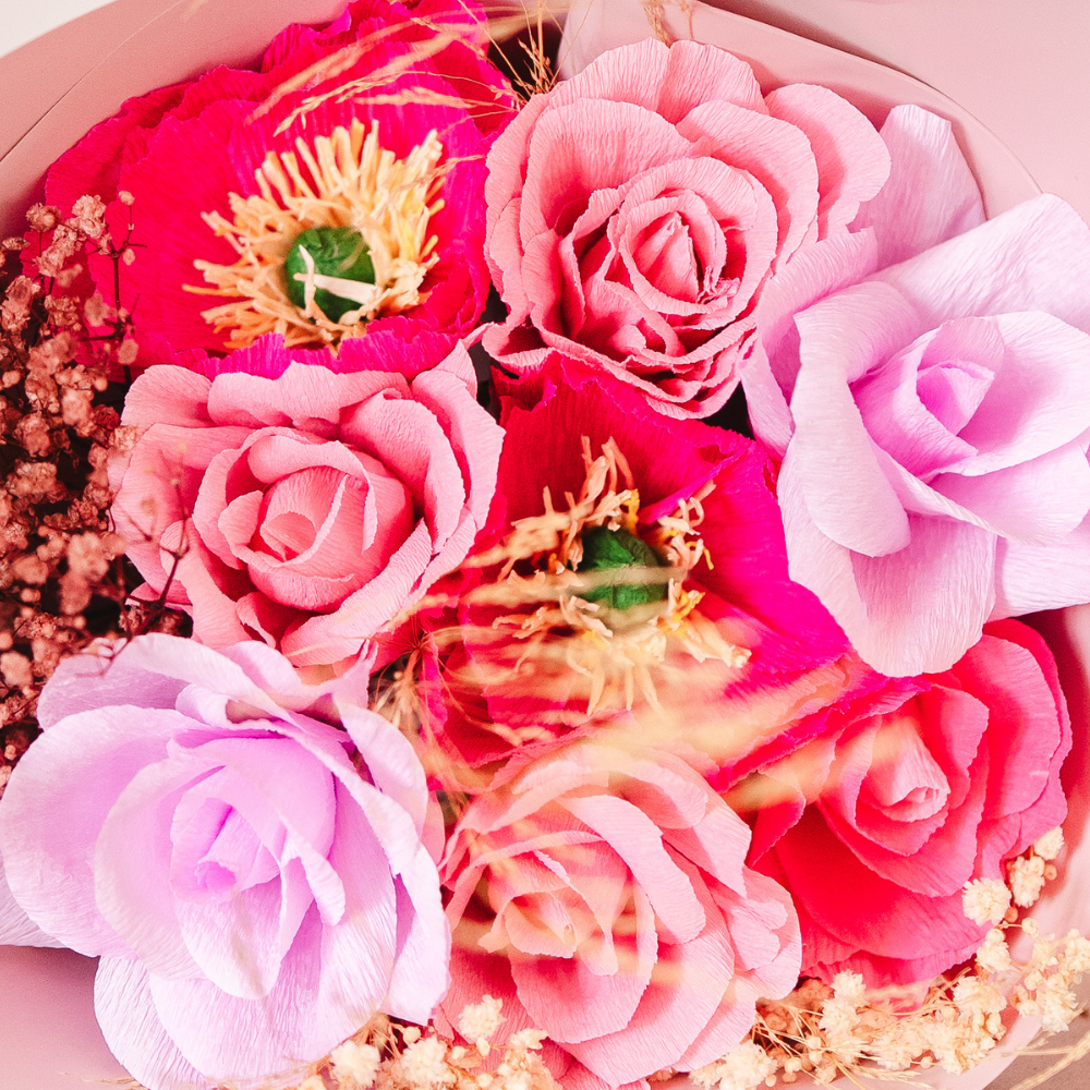 Bouquet composition - Poésie rose