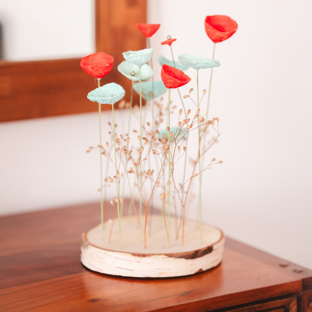 Jardin poétique – Coquelicots pastel